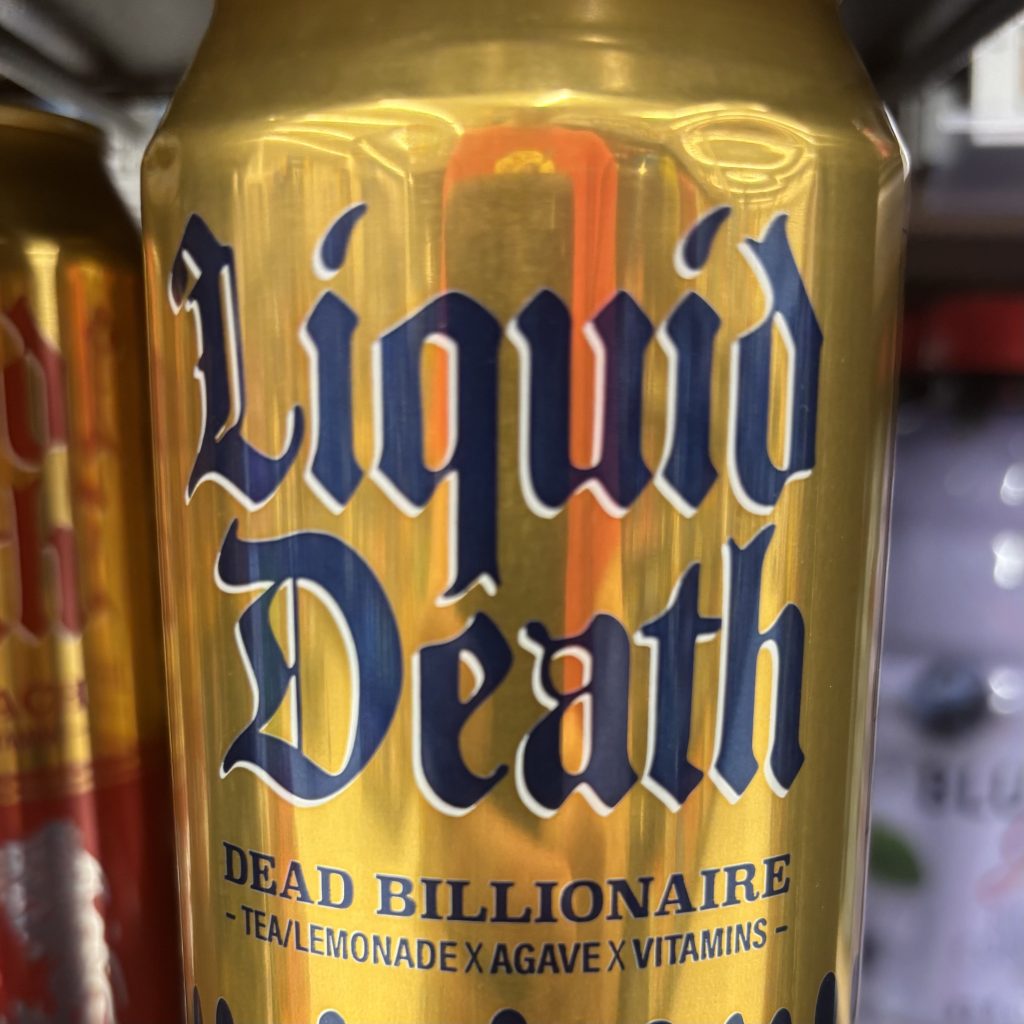 Liquid Death - "Dead Billionaires" flavor